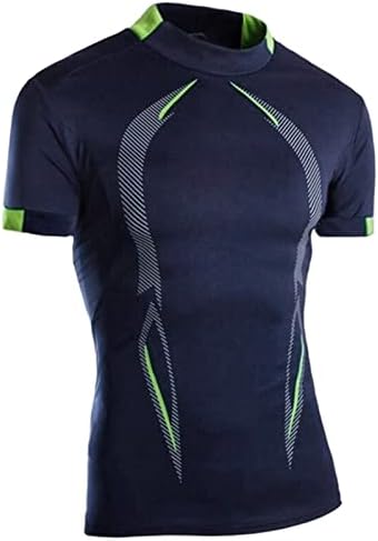 Erkek Kas T Shirt Ekip Boyun Kısa Kollu Premium Egzersiz yazlık t-Shirt Hafif Kas Spor Salonu Egzersiz Atletik Gömlek