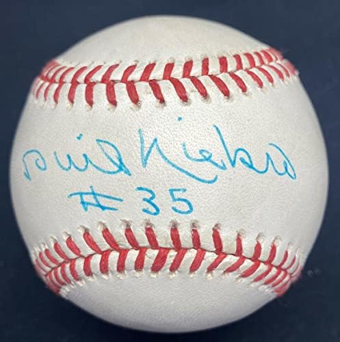 Phil Niekro 35 İmzalı Beyzbol JSA-İmzalı Beyzbol Topları