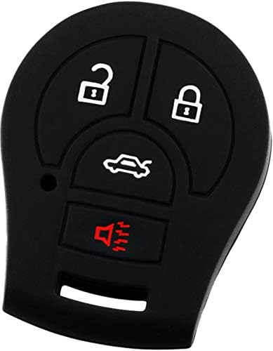 KeyGuardz Anahtarsız Giriş Uzaktan Araba Anahtarı Fob Dış Kabuk Kapak Yumuşak Kauçuk Koruyucu Kılıf Nissan Versa İçin