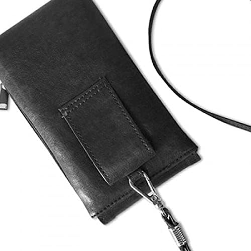 Aşk çiçek s sanat telefon cüzdan çanta asılı cep kılıfı siyah cep