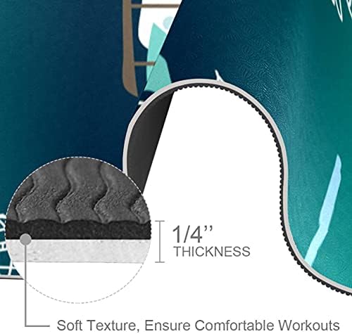 Siebzeh Deniz Canavarları Premium Kalın Yoga Mat Çevre Dostu Kauçuk Sağlık ve Fitness Kaymaz Mat Her Türlü Egzersiz