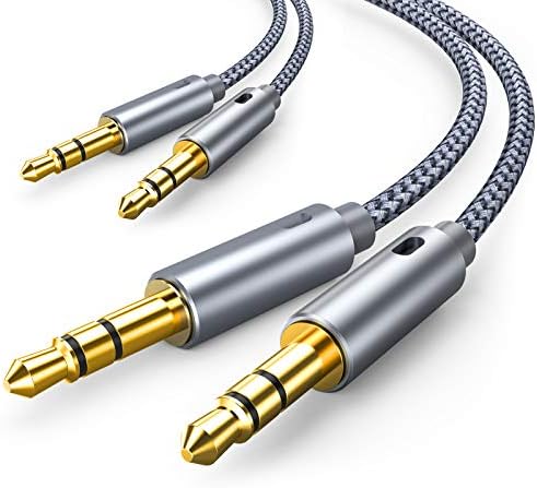 oldboytech AUX Kablosu, Yardımcı Kablo [1,5 ft/0,45 M, Hi-Fi Ses] Stereo, Hoparlör, iPod iPad, Kulaklık ve Daha Fazlasıyla