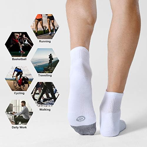 CS CELERSPORT 6 Paket erkek Ayak Bileği Çorap Yastıklı Atletik Koşu Çorapları