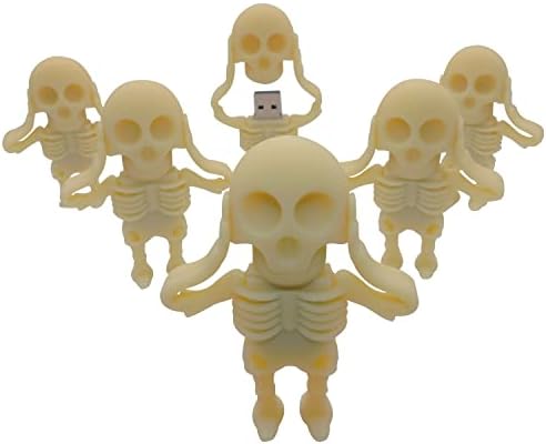 Karikatür İnsan İskeleti 32GB USB bellek Sürücüler flash sürücü Bellek Sopa pendrives Cadılar Bayramı Hediyesi için