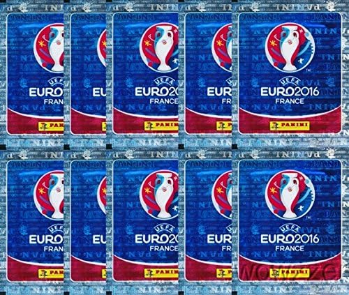10 Fabrika Mühürlü Çıkartma Paketi ve 50 Çıkartma ile Panini UEFA EURO Fransa Çıkartma Koleksiyonu! Ronaldo,