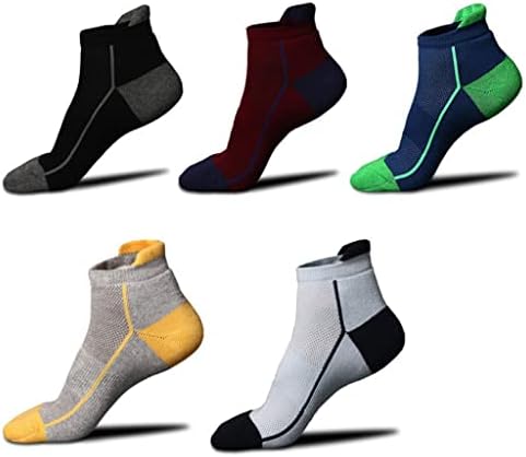 Yok Erkek Çorap Pamuk Rahat Çizgili Havlu erkek Moda Açık Yürüyüş Sox 5 Pairs (Renk: A, Boyut: Bir Boyut)