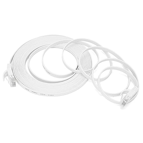 Ethernet Kablosu Düz Beyaz, Ethernet Kabloları Cat 6 Kabloları CAT6 Gigabit 8 Çekirdekli Bükümlü Çift Ağ Jumper Düz