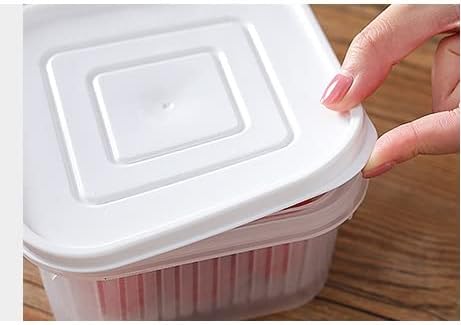 SLNFXC 1 ADET Mutfak Buzdolabı Saklama Kutusu Plastik gıda kabı Şeffaf Meyve Taze Tutmak Buzdolabı Depolama Organizatör