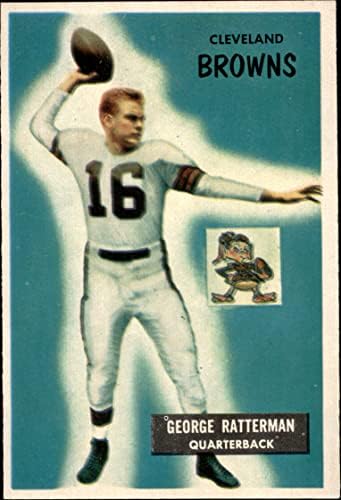 1955 Okçu 150 George Ratterman Cleveland Browns-FB (Futbol Kartı) ESKİ/MT Browns-FB Notre Dame