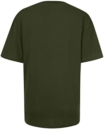 Üst Gömlek Bayanlar için Sonbahar Yaz Giyim Düzenli Fit Crewneck Pamuk Grafik Aziz patrick Günü Üst 35 35