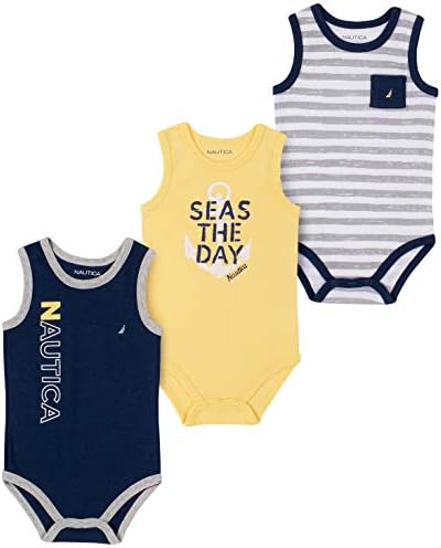 Nautica erkek bebek 3 Parça Paket Bodysuits