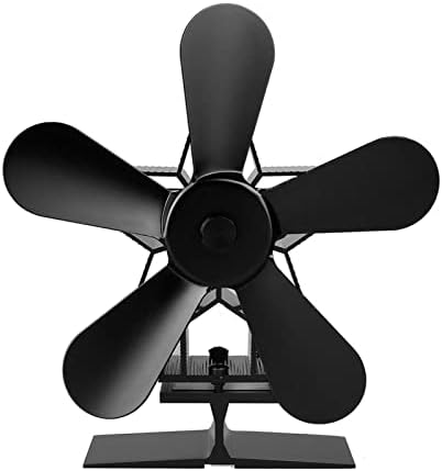 XFADR SRLİWHİTE 5 bıçakları sessiz soba fanı ısı Powered elektrikli Fan günlük ahşap brülör ev Fan verimli ısı dağılımı