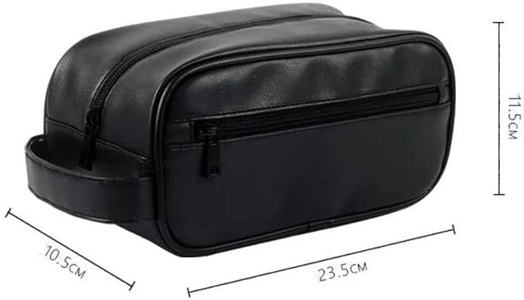 SLNFXC Erkek Sentetik Deri makyaj çantası Yıkama Duş Makyaj Organizatör Retro Bileklik Çanta Kadın Taşınabilir Kozmetik