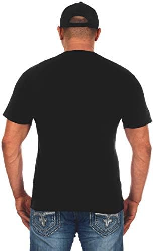 JH tasarım GRUBU erkek Chevy Silverado Sıkıntılı Kırmızı Beyaz ve Mavi Logo T-Shirt