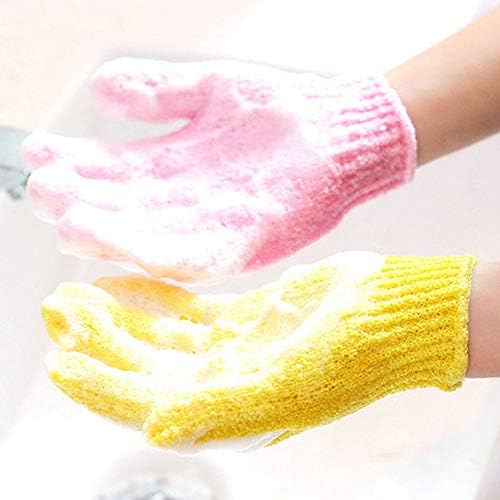 TANGNADE Duş Gloves-1Pair Peeling Yıkama Cilt Spa, Banyo Eldivenleri, Köpük Banyosu Kayma Direnci Vücut Masajı Temizleme
