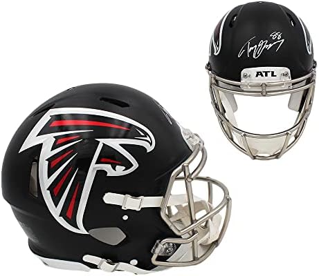 Tony Gonzalez, Atlanta Falcons Speed Otantik NFL Kaskını İmzaladı-İmzalı NFL Kaskları