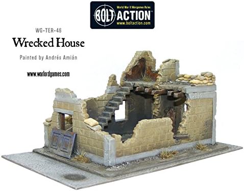 Savaş Lordu Cıvata Eylem Harap Ev 1: 56 İKINCI dünya savaşı Askeri Masa Üstü Wargaming Diorama Plastik model seti