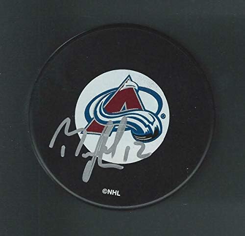 Brad Richardson Colorado Avalanche Diskini İmzaladı - İmzalı NHL Diskleri