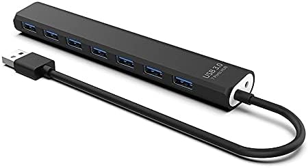 Yok USB 3.0 7 Bağlantı Noktalı USB Hub yüksek hızlı 5Gbps 3.0 Hub Splitter USB-Hub dizüstü ve masaüstü için