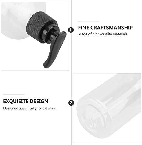 Zerodeko Sabunluk 5 Adet Plastik Losyon Pompası Dispenseri, Şeffaf Şampuan ve Saç Kremi Dispenseri Şişeleri, Taşınabilir