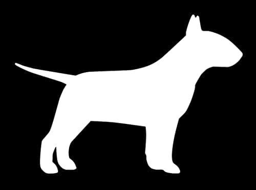 SixtyTwo24 Bull Terrier Çıkartma - {Beyaz} 5 Çıkartma - Çıkartma, Köpek Çıkartma, Köpek Yavrusu, anne Köpek, spud