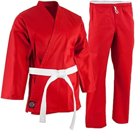 ProForce 6oz Öğrenci Karate Gi / Üniforma-Kırmızı - Beden 6