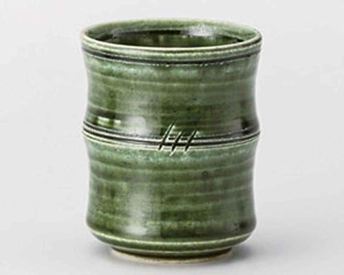 Bambu Oribe 2.8 inç 5 Set Japon Çay Bardağı Yeşil Seramik japonya'da Yapılan