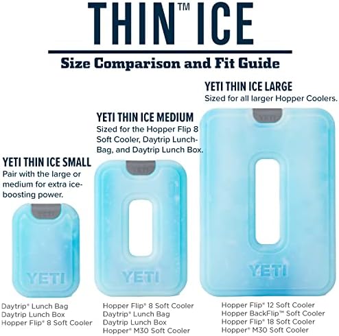 YETI ince buz Yeniden Dondurulabilir, Tekrar Kullanılabilir Soğutucu Buz Paketi
