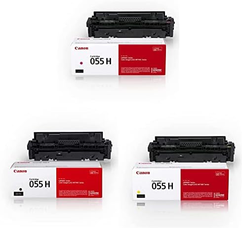 Canon Orijinal Toner, Kartuş 055 Macenta, Yüksek Kapasiteli (3018C001) 1 Paket ve Canon Orijinal Toner, Kartuş 055