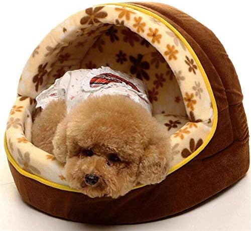 SCDCWW Pet Yuva Kulübesi Çıkarılabilir ve Yıkanabilir Sonbahar ve Kış Mevsim Yuva Pet Yuva Boyutu Kulübesi köpek yatağı