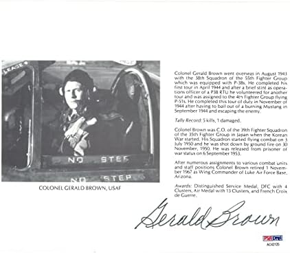 Gerald Brown İmzalı 8x10 (d) Psa Dna Ac42125 İkinci Dünya Savaşı Ace 5v - İmzalı NBA Fotoğrafları