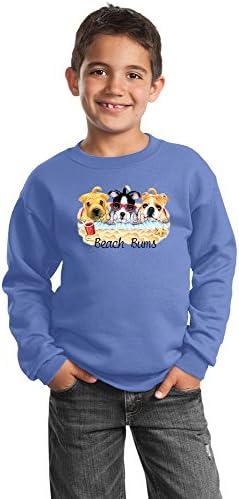 Hayvan Den Köpek Gençlik Sweatshirt - Plaj Bums Carolina Mavi
