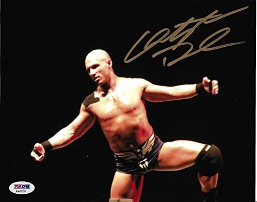 Christopher Daniels İmzalı 8x10 Fotoğraf PSA/DNA COA ROH WWE AEW TNA Etki Resmi - İmzalı Futbol Fotoğrafları