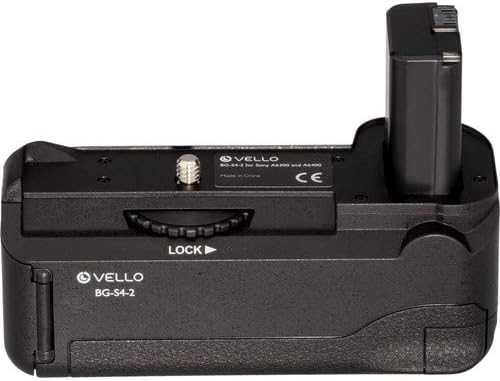 Sony Alpha a6100/a6300/a6400 Serisi Kameralar için Vello BG-S4-2 pil yuvası
