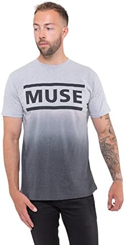 Muse T Shirt Bant Logosu Resmi Unisex Dip Boya Beyaz