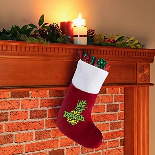 Psych Ananas Kişiselleştirilmiş Noel Çorap Ev Noel Ağacı Şömine Asılı Süslemeleri