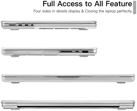 CaseBuy MacBook Pro 16 İnç Kılıf için 2023 2022 2021 M2 M1 Pro/Max A2780 A2485 Plastik Sert Kılıf ve MacBook Pro 16