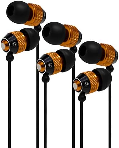 Bastex Evrensel Altın Kulaklık / Kulak Tomurcukları (3 pk),3.5 mm Fiş, Bas Stereo Kulaklıklar Kulak İçi,Dolaşmayan