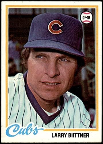 1978 Topps 346 Larry Biittner Chicago Cubs (Beyzbol Kartı) VG/ESKİ Yavrular