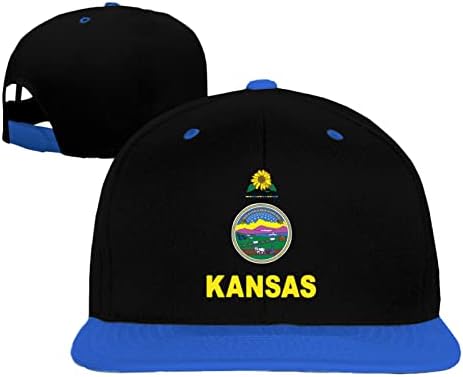 HİFENli Kansas Eyalet Bayrağı Hip hop şapka Koşu Şapkaları Erkek Kız Şapkaları Beyzbol Şapkaları