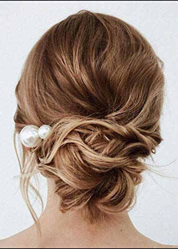 Kercısbeauty 10 ADET İnci saç tokası Kadınlar için Düğün Gelin Takı Boho Vintage saç parçası