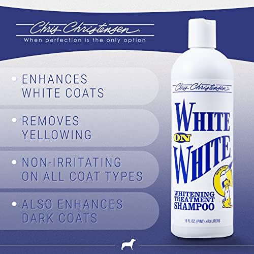 Chris Christensen Groomer's Bundle - White on White Treatment Köpek Şampuanı, Beyazları Aydınlatır, Sarıyı Güvenle
