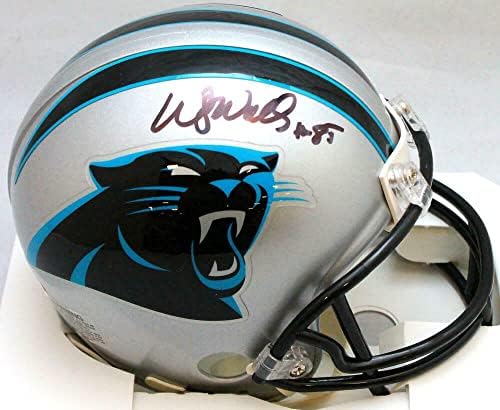 Wesley Walls İmzalı Carolina Panthers Mini Kaskı-JSA W Auth * Siyah İmzalı NFL Mini Kaskları