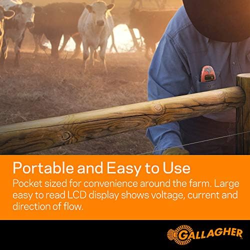 Gallagher Arıza Bulucu / Elektrikli Çit Arızalarını Tanımlayın ve Bulun / Uzatılabilir Voltaj Problu Sert Cep Boyutunda