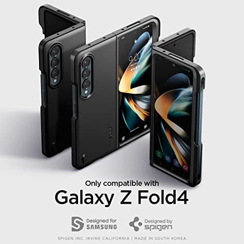 Galaxy Z Fold 4 Kılıf için Tasarlanmış Spigen Thin Fit P (2022) - Siyah