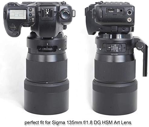 Tripod bağlama aparatı Yüzük, iShoot Lens Yaka Tutucu Sigma 135mm f / 1.8 DG HSM Sanat canon lensi EF ve Nikon F Dağı,