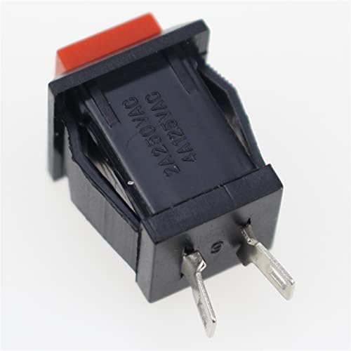 AHLOKI Rocker Anahtarı 6 ADET ON-Off Anlık / Mandallama Kare basmalı düğme 2A 250 V / 4A 125 V AC Elektrik Anahtarı