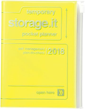 MARK'IN 2018 Günlüğü Planlayıcısı Gündem / Haftalık Dikey / A6size / Storage.it (AV) / Neon sarı
