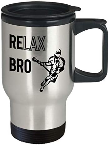 Lacrosse Kahve Seyahat Kupa En Komik Benzersiz Gevşek kişi Çay Bardağı Erkekler Kadınlar İçin Mükemmel Bir Fikir Relax