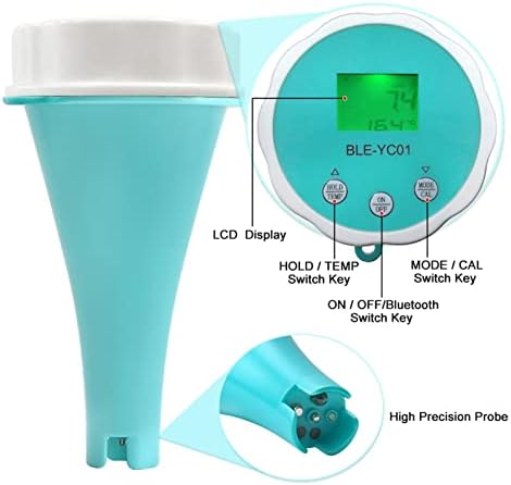 Zerodis Yüksek Doğruluk Su Kalitesi Test Cihazı, Su test cihazı PH EC TDS ORP Sıcaklık Artık Klor su test cihazı Kalem